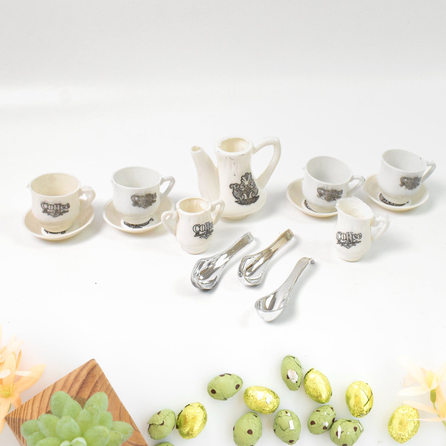 Tickles Tea toy Set | Coffee Kitchen Plastic Set Toy for Kids, Boys & Girls (14 Pcs / Mix Size & Design) Tickles Tea toy Set | Coffee Kitchen Plastic Set Toy for Kids, Boys & Girls (14 Pcs / Mix Size & Design)